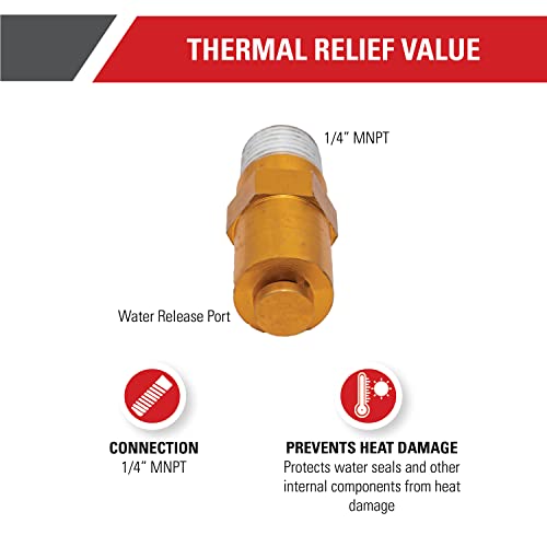 Simpson Cleaning 7101359 Thermal Relief Valve for Gas Powered Pressure Washer Pumps, Gold