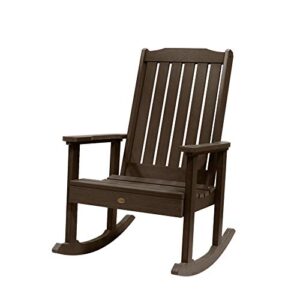 highwood ad-rkch1-ace lehigh rocking chair, weathered acorn