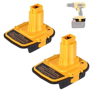 for Dewalt 20V to 18V Battery Adapter, JJXNDO 2-Pack DM18D Upgraded Version DCA1820 Converter for Dewalt 18V/20V & for Milwaukee M18 18V Battery to Work for Dewalt 18V Nicad & NiMh Battery Tools