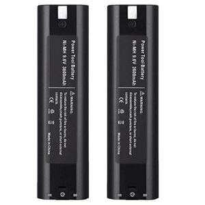 upgraded 3600mah ni-mh 9.6 volt replacement battery compatible with makita 9.6v battery 9000 9033 193890-9 192696-2 632007-4 6096d 6093d da391d 6095d 5090d 4390d cordless tools batteries 2-pack