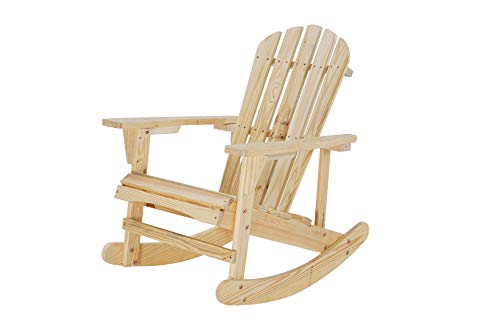 Outdoor Wood Rocker (Natural)