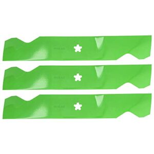 8TEN LawnRAZOR Mower Blade Set for Craftsman AYP 54 inch Deck 187254 187256 Husqvarna 532187254 532187256 (Medium Lift)