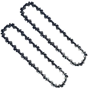 opuladuo 2pc 8 inch chainsaw chain, 8″ replacement chain for black & decker lpp120, lpp120b pole saw and more – 3/8″ – .043″ – 34 drive links