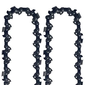 Opuladuo 2PC 8 Inch Chainsaw Chain, 8" Replacement Chain for Black & Decker LPP120, LPP120B Pole Saw and More - 3/8" - .043" - 34 Drive Links