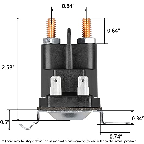 Starter Solenoid Fit for Craftsman Lawn Tractor - Solenoid Fit for AYP Husqvarna Poulan Craftsman LT2000 YS4500 917288701 Mower, Solenoid 12V Replaces 192507 146154 178861 532192507