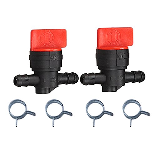 2pcs 1/4" Inline Gas Fuel Cut Off Valve for Briggs and Stratton 9494768 493960 698183 698181 697947 5019H 5019K