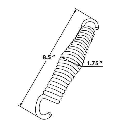 Barn-Shed-Play Black Snap Hook Hangers and Springs Porch Swing Hanging Kit