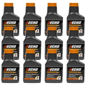 12pk echo oil 2.6 oz bottles 2 stroke cycle mix for 1 gallon – power blend 6450001