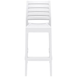 Compamia Ares 29.5" Outdoor Bar Stool in White (Set of 2)