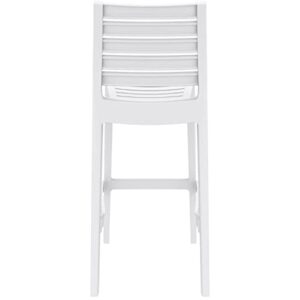 Compamia Ares 29.5" Outdoor Bar Stool in White (Set of 2)