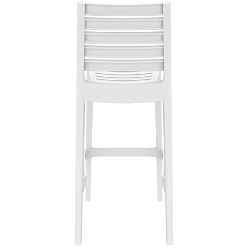 Compamia Ares 29.5" Outdoor Bar Stool in White (Set of 2)