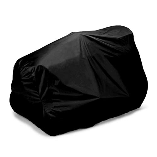 Riding Lawn Mower Cover - Heavy Duty 420D Polyester Oxford Waterproof, UV Protection Universal Fit & Cover Storage Bag-Black