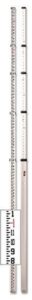 cst/berger 06-816c aluminum 16-foot telescoping rod in feet, inches, and eighths, silver