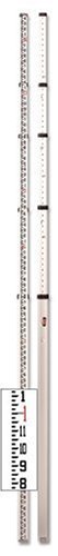 CST/berger 06-816C Aluminum 16-Foot Telescoping Rod in Feet, Inches, and Eighths, Silver