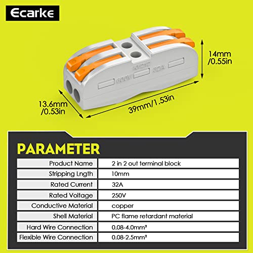 Ecarke for Power Wheels Adaptor for Ryobi 18V One+ P108 P107 P102 Battery Dock Power Connector RC Toy & Car,e-Bike 12 Gauge Robotics （with Wire Terminals）