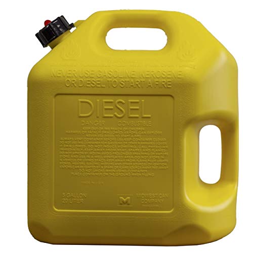 Quick-Flow Spout 8610 Auto Shut Off Diesel Can Yellow