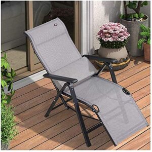 ガードレール recliners folding garden loungers adjustable sun lounger chair sunbed with free lumbar pillow for beach pool