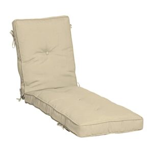 arden selections polyfill outdoor chaise lounge cushion 76 x 22, tan leala