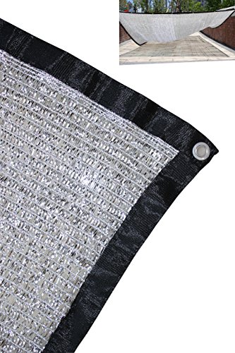 Jesasy 70% 10 ft x 14 ft Aluminet Shade Cloth Panels with Grommets