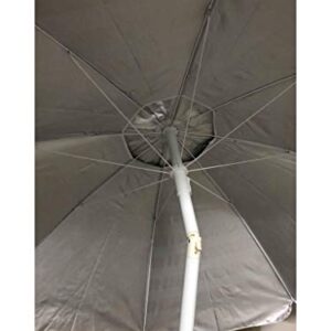 MOSKILA 6.5 feet Outdoor Patio Beach Umbrella with Tilt Air Vent Matching Carry Bag 100 UV Factor