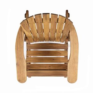 Christopher Knight Home Malibu Outdoor Acacia Wood Adirondack Rocking Chair, Natural Stained