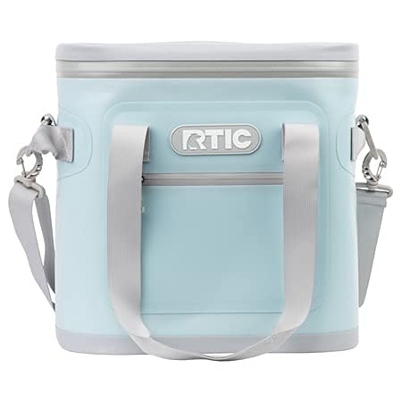 RTIC Soft Cooler 20 Insulated Bag, Sky Blue, Leak Proof Zipper, Portable Ice Chest Cooler for Travel, Lunch, Work, Cars, Picnics, Beaches & Trips