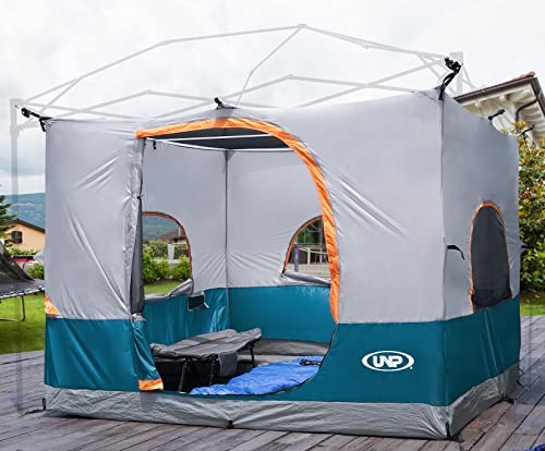 UNP Camping Cube | Canopy Inner Tent for 10' x 10' ft Pop Up Canopy Tent Fully Vented Roof Easy Set Up Enclosed Canopy(Canopy/SHELTER NOT Included)