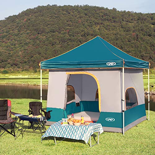 UNP Camping Cube | Canopy Inner Tent for 10' x 10' ft Pop Up Canopy Tent Fully Vented Roof Easy Set Up Enclosed Canopy(Canopy/SHELTER NOT Included)