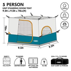 UNP Camping Cube | Canopy Inner Tent for 10' x 10' ft Pop Up Canopy Tent Fully Vented Roof Easy Set Up Enclosed Canopy(Canopy/SHELTER NOT Included)