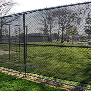 PowerNet Fence Shade Net Cover | Portable Baseball Softball Dugout Sun Screen | 18.75 FT x 7 FT | Blocks Sun to Keep Players Cool | Easily Attach to Any Chain Link Fence with Included Bungee Ball Ties