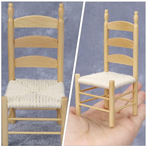 Decoraciones para Salas De Casa DIY Chair Model Doll House Decor Mini House Micro Landscape Chair Shape Decor Jewelry Accessories