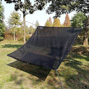 SplendoRoute Anti-UV Sunblock Shade Cloth Plant Greenhouse Cover 50%-60% Shading Cloth Net for Plant Cover, Greenhouse, Black