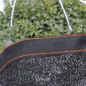 SplendoRoute Anti-UV Sunblock Shade Cloth Plant Greenhouse Cover 50%-60% Shading Cloth Net for Plant Cover, Greenhouse, Black