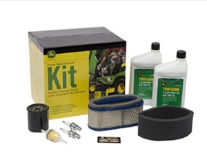 john deere home maintenance kit fits z445 z465 x320 x324 x340 x360 x500 filters oil lg249 check engine & serial number before ordering