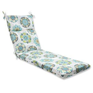 pillow perfect outdoor allodala chaise lounge cushion, oasis,72.5 in. l x 21 in. w x 3 in. d