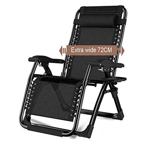 CZYSHP Cushion Zero Gravity Chairs Oversized Zero Gravity Chair for Heavy Duty People, Extra Wide Patio Recliner Sun Lounger for Beach Sunbathing, Support 440Lbs