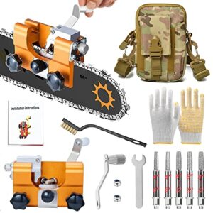 chainsaw sharpening kit, fast chain saw shaperener tool, portable chainsaw sharpening jig, hand crank chainsaw blade sharpener, electric chainsaw file/sharpener accessories for all kinds of chain saws