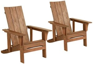 teal island designs aretha modern adirondack adjustable back outdoor chairs set of 2