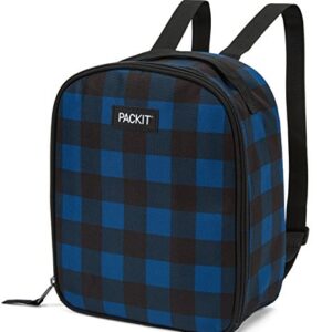 PackIt Freezable Upright Backpack, Navy Buffalo