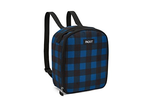 PackIt Freezable Upright Backpack, Navy Buffalo