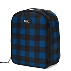 PackIt Freezable Upright Backpack, Navy Buffalo