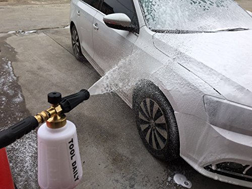 Tool Daily Pressure Washer Foam Cannon for Car Wash, Snow Foam Lance, Additional Orifice Nozzle 1.1mm, 1/4 Inch