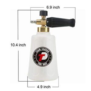 Tool Daily Pressure Washer Foam Cannon for Car Wash, Snow Foam Lance, Additional Orifice Nozzle 1.1mm, 1/4 Inch