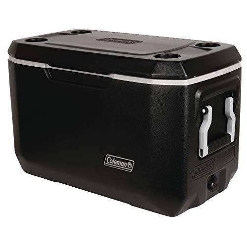 Coleman Rolling Cooler | 50 Quart Xtreme 5 Day Cooler, Black & Cooler | Xtreme Cooler Keeps Ice Up to 5 Days | Heavy-Duty 70-Quart Cooler