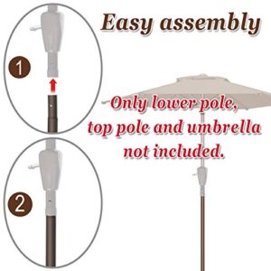 Strong Camel Replacement Patio Umbrella Lower Pole (46")