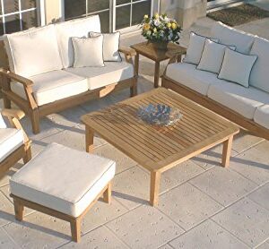 Royal Teak Collection MIA2 Miami Teak Love-Seat, Spa