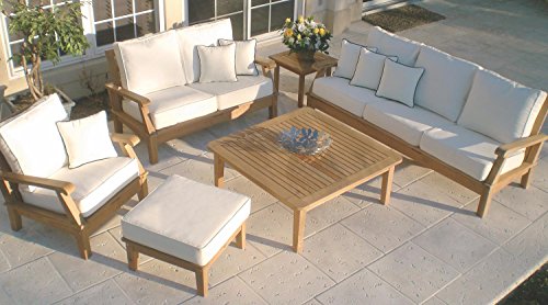 Royal Teak Collection MIA2 Miami Teak Love-Seat, Spa