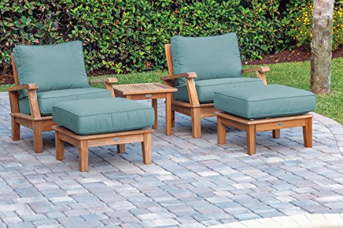 Royal Teak Collection MIAOT Miami Teak Ottoman, Spa