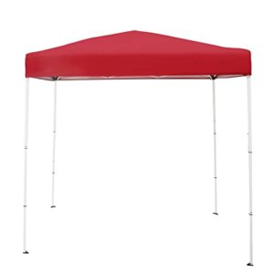 FDMASK 4' x 6' Instant Canopy Outdoor Shade Shelter, Brilliant Red