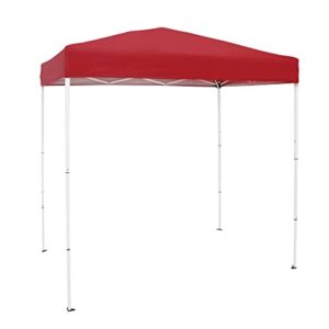 FDMASK 4' x 6' Instant Canopy Outdoor Shade Shelter, Brilliant Red